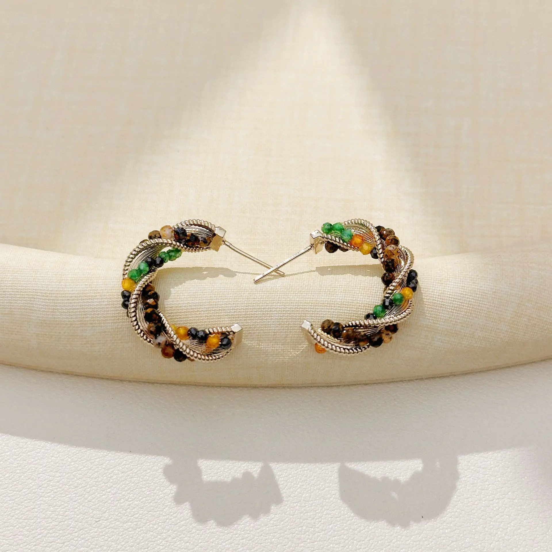 Fashion Trendy Minimalist Ear Hoops, Luxury French Vintage Niche Style Earrings, Versatile Daily Commute Jewelry for Women