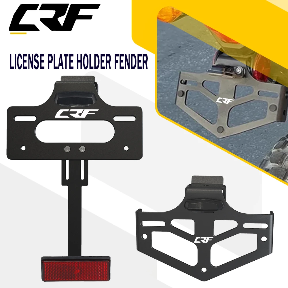 

For HONDA CRF300LS CRF 300 LS CRF300 LS 2023 2024 CRF 300LS Motorcycle License Number Plate Holder Frame Signal Light Bracket