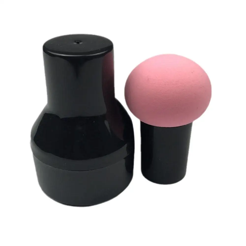 Mushroom Head Makeup Sponge Dry Wet Dual-use Cosmetic Handle Puff With FoundationTools Case Professional Powder A1H4