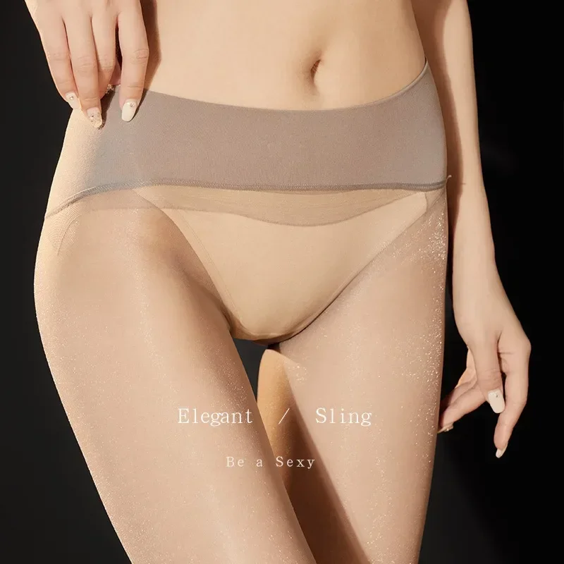 المرأة مثير جوارب لامعة بيرليسسينت نوع القدم جوارب طويلة سيدة رقيقة جدا سلس الجوارب طماق شفافة الساق ارتداء الجوارب