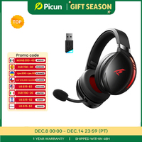 Kofire UG-06 Gaming Headset Low Latency 2.4G Bluetooth Wireless Headphones with Mic RGB Gradient Light Wired for PC PS5 Switch