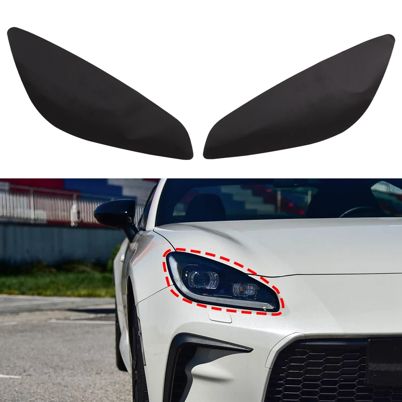 

2Pcs TPU black For Toyota 86 Subaru BRZ 2022+ car styling headlight film decorative sticker car exterior protection accessories