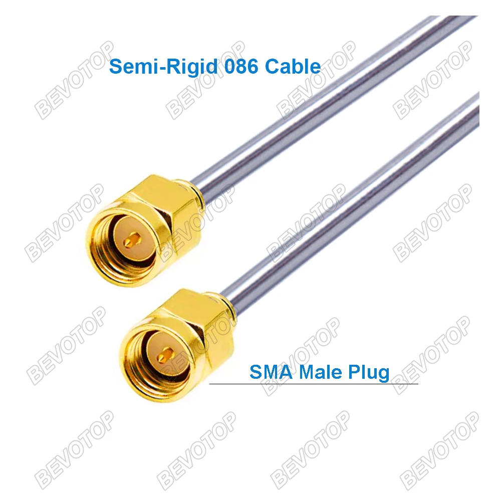 6GHz Semi-Rigid 086 Cable SMA /N Male/Male 90 High Quality High Frequency Low Loss Cable RF Coaxial Pigtail Jumper BEVOTOP