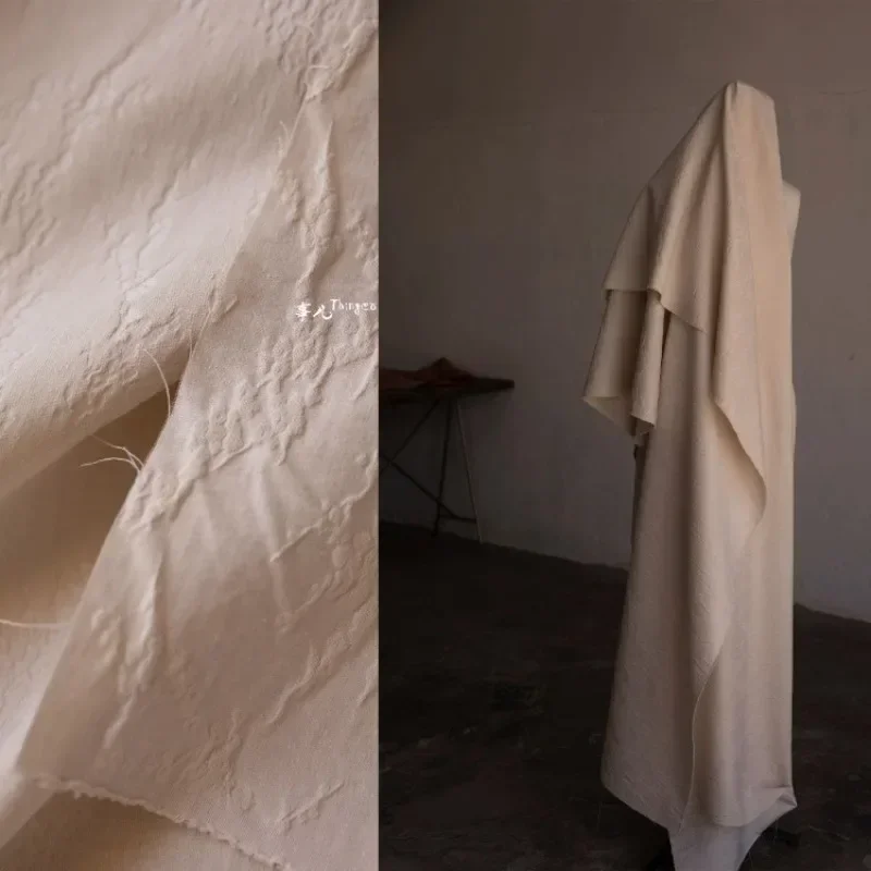 

Масляная нить Сырая ткань Жаккардовая ткань для куртки Рубашка Дизайнерская одежда Diy Швейный материал ткани