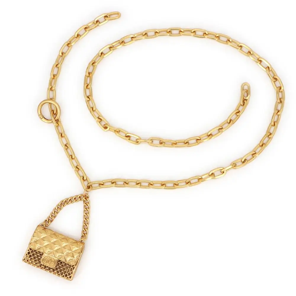 Cinturón de cintura con borlas para fiesta informal para mujer, bolso de Metal, cinturón para pantalones, cinturones de vestir, cinturón de cadena dorada