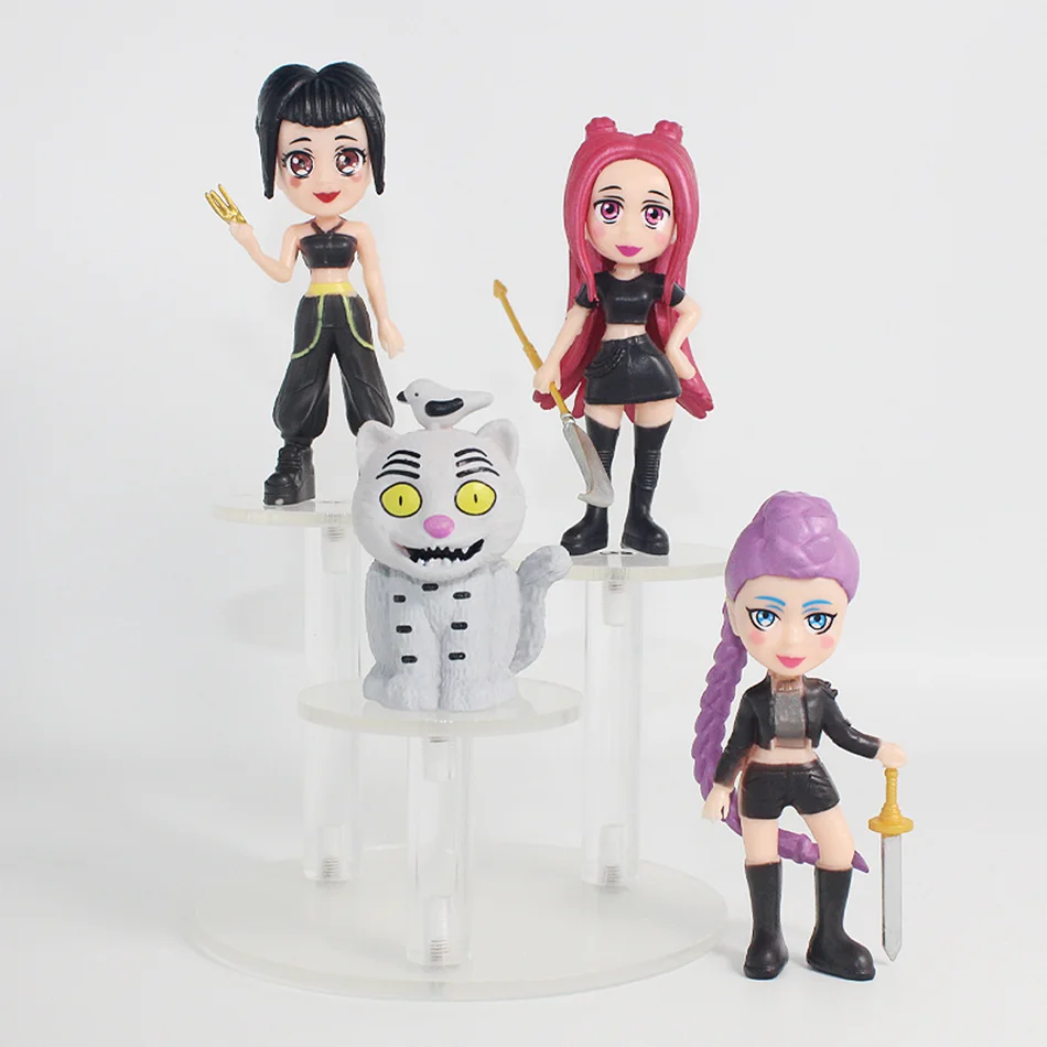 8 teile/satz Kpop Dämon Jäger Action Figur Spielzeug Q VersionDerpys Tiger Rumi Mira Zoey Sussy Figur Puppe Für Fans Geschenk