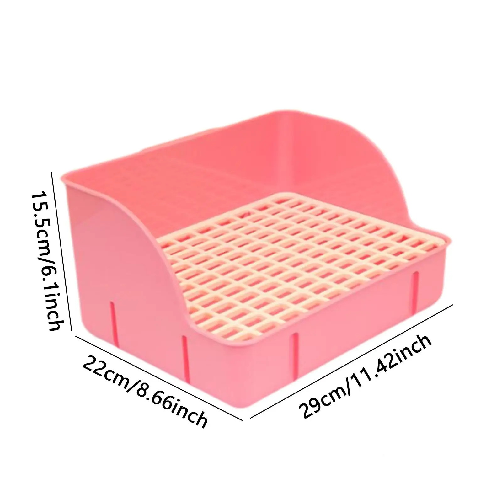 Rabbit Litter Box Anti Splashing Potty Trainer for Guinea Pigs Bunny Ferrets