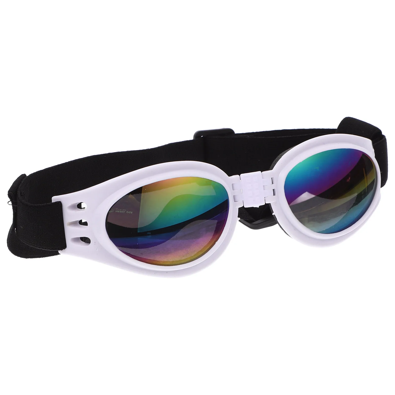 

Foldable Dog Sunglasses UV Protection Goggles ABS Material Small Breeds Adjustable Eyewear Pet Accessories Summer Halloween