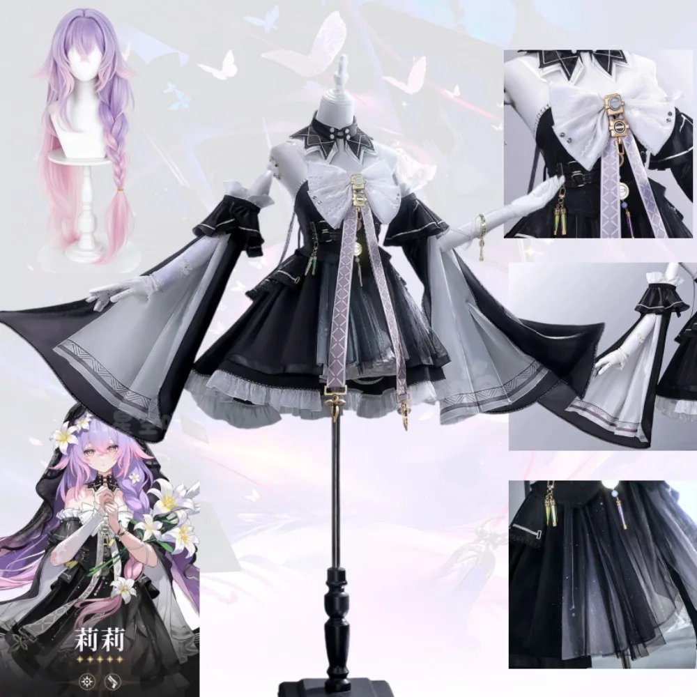 Wuthering Waves Lily Perfumer Cosplay Costume Exquisite Elegant Dress with Accessories Props Game Outfit Comic Con Theme Party