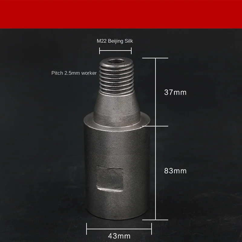 Prevent Thread：M22 Adapter Use For Diamond Core Bit. Diamond Drill Output Shaft Thread Distance 8.467mm. Rotary Union