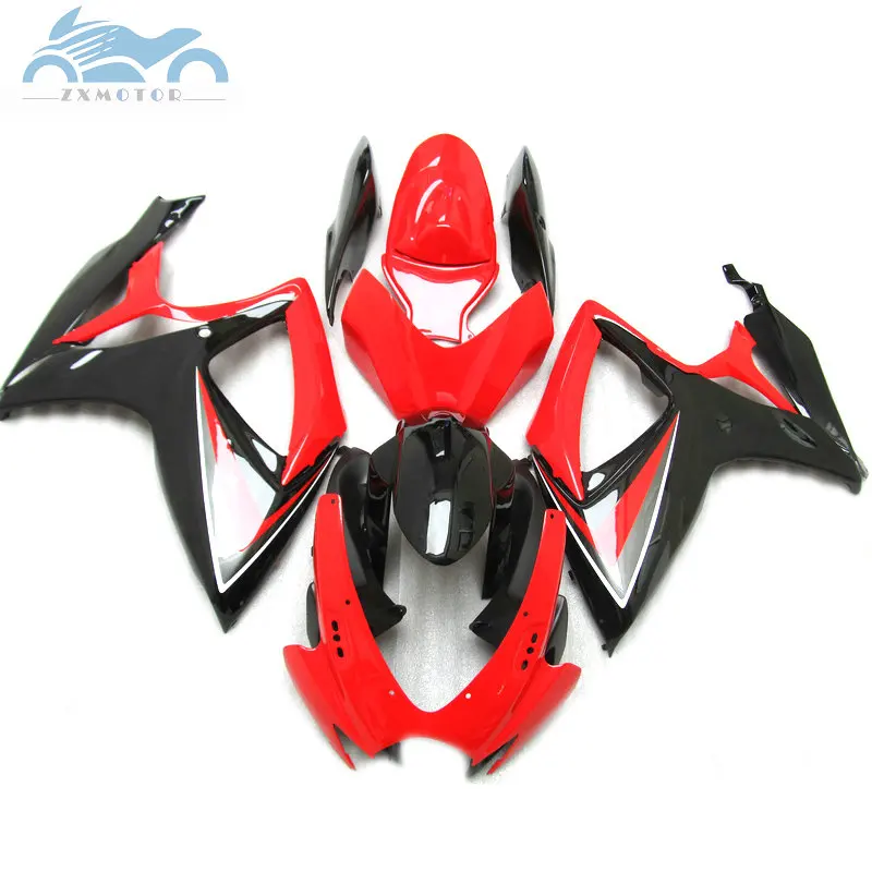 

New Fairing kits for Suzuki GSXR 600 K6 GSXR600 750 2006 2007 Injection motorcycle fairings kit GSXR750 06 07 red black parts