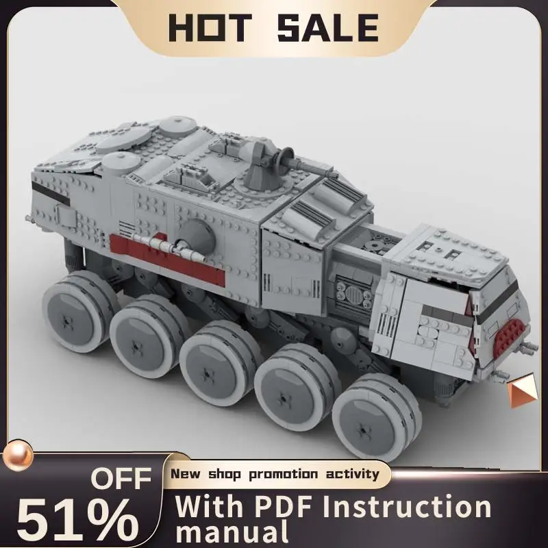 Neuer 1712-teiliger Berühmter Star Battle Film MOC Turbo-Panzer Modellbausatz DIY Kreative Ideen Bausteine Spielzeug Geburtstagsgeschenke