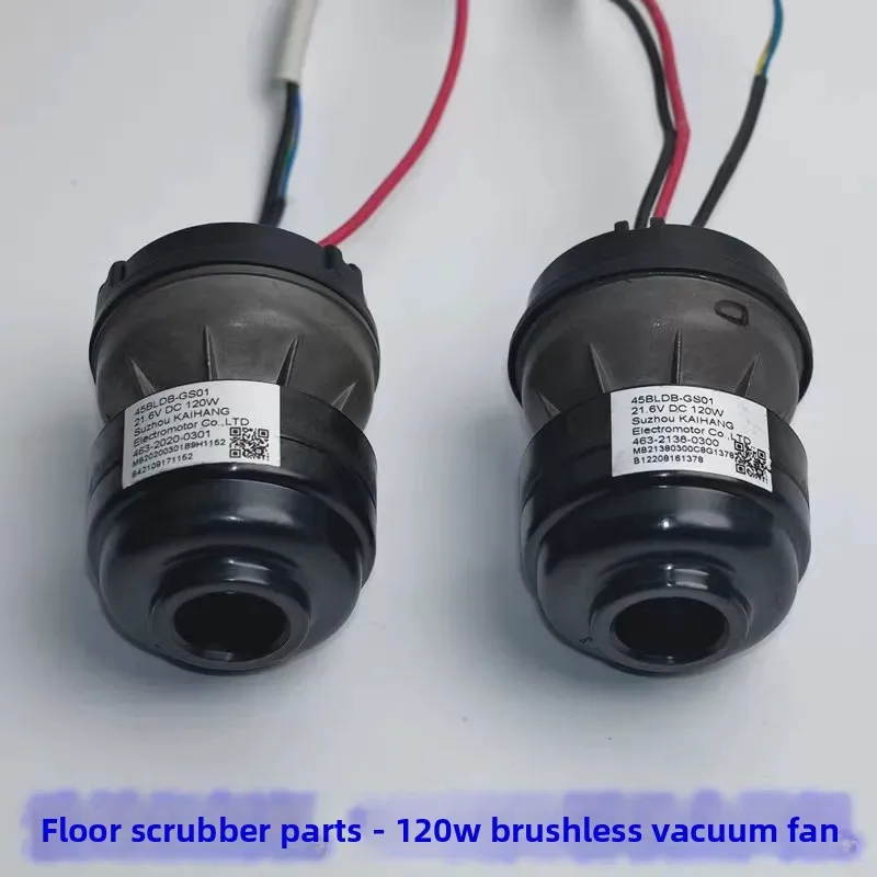 High Speed 21.6V 120W Brushless Motor with Driver 3 Phase Fan for Industrial Wet Dry Vacuum Floor Washer