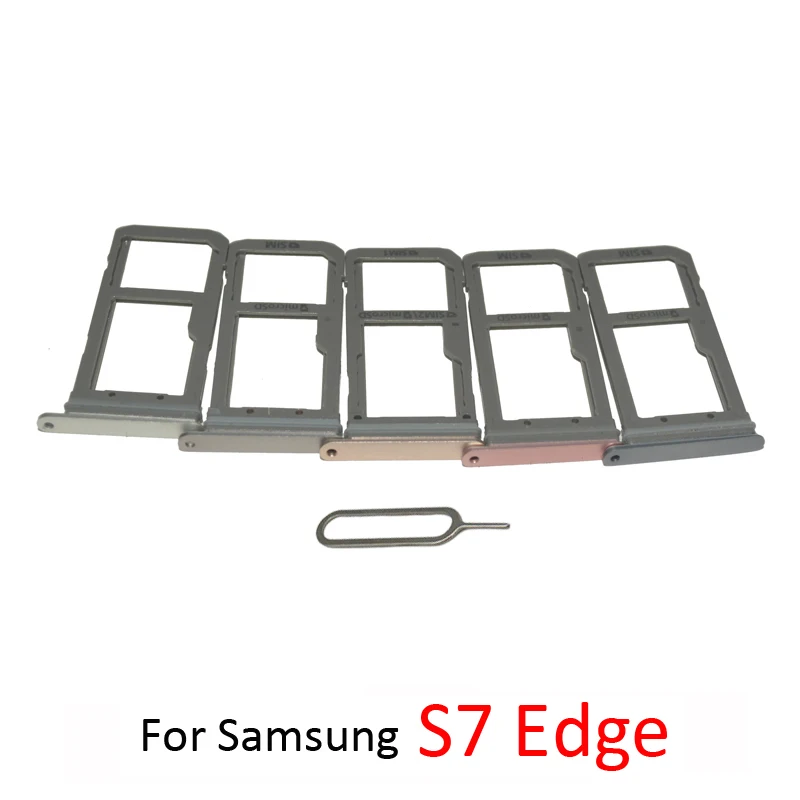 For Samsung Galaxy S7 Edge G935 G935F G935FD G935A Phone New SIM Card Adapter Micro SD Card Tray Holder