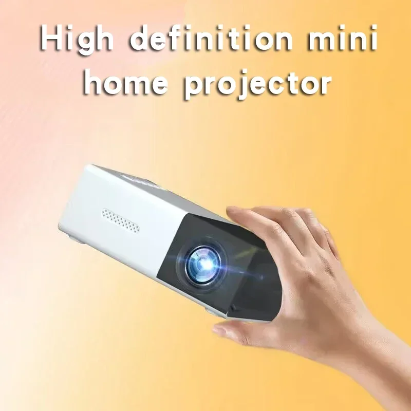 Proyector portátil YG300 para el hogar, conexión inalámbrica para teléfono móvil, compatible con USB, HDMI