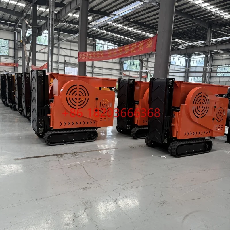 Customized Large Capacity Hopper, Rubber Tracks, Jaw Crusher