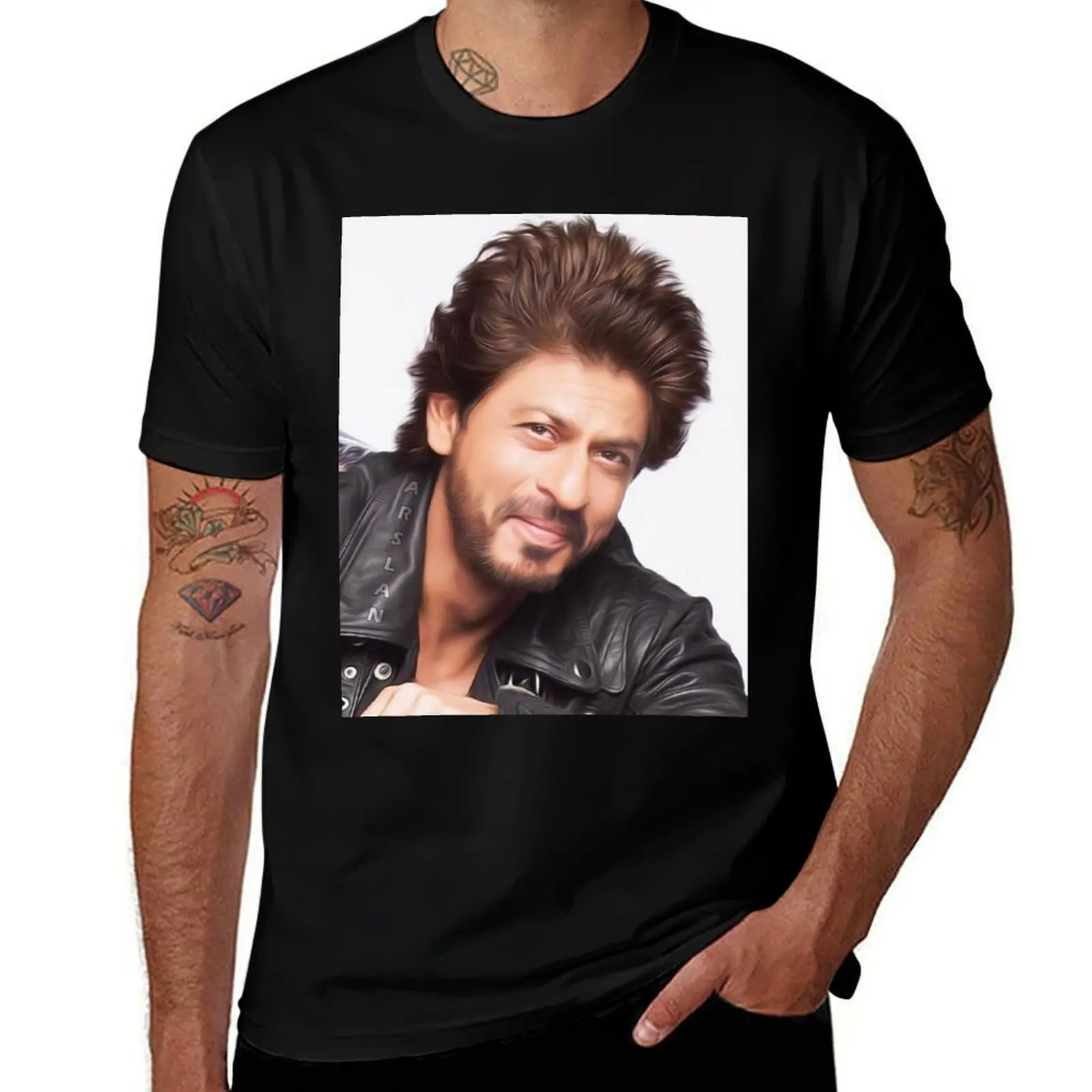 

shahrukh khan T-Shirt t shirt man plain t shirts cotton 100% T-Shirt