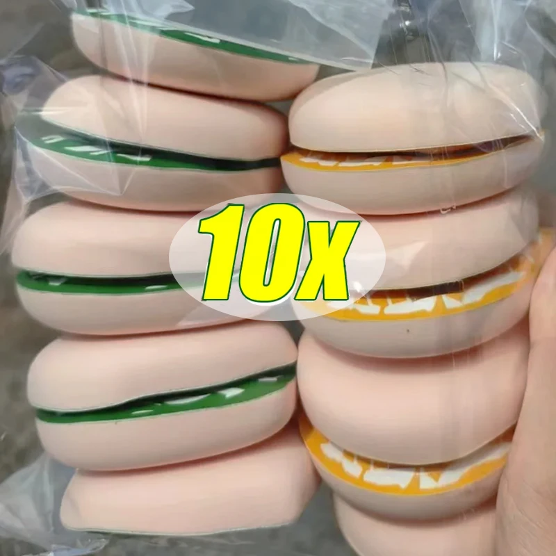 L/XL Cotton Candy Cosmetics Puffs 10pcs Large Size Super Soft Sponge Wet Dry Use Concealer Foundation Air Cushions Make Up Tools