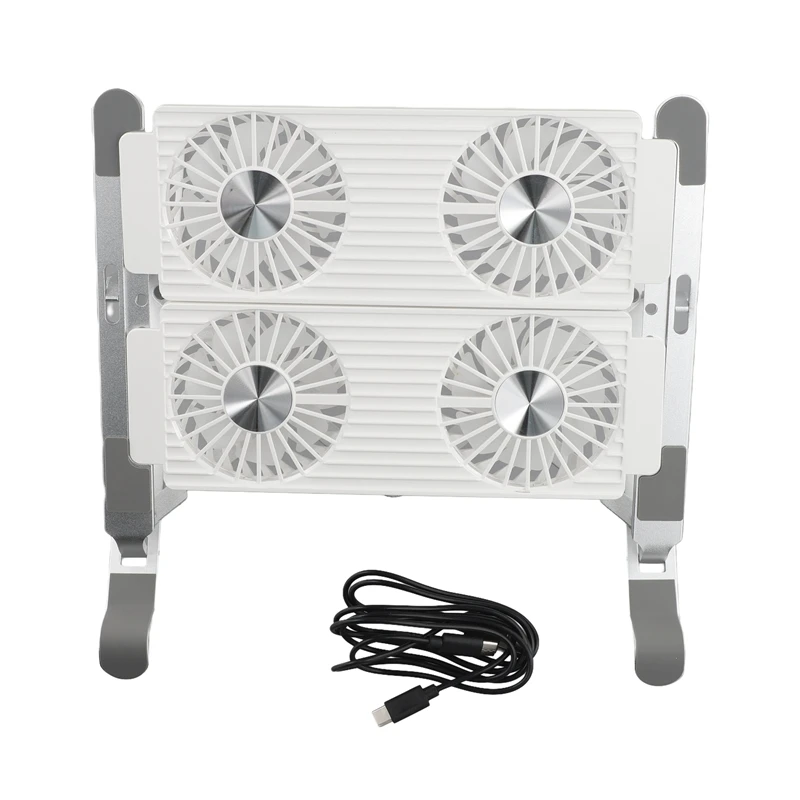 Laptop Cooler With Stand Carrying Stand Folding Cooling Stand Aluminum Model 4-Port Fan Air-Cooled Cooling Laptop Stand