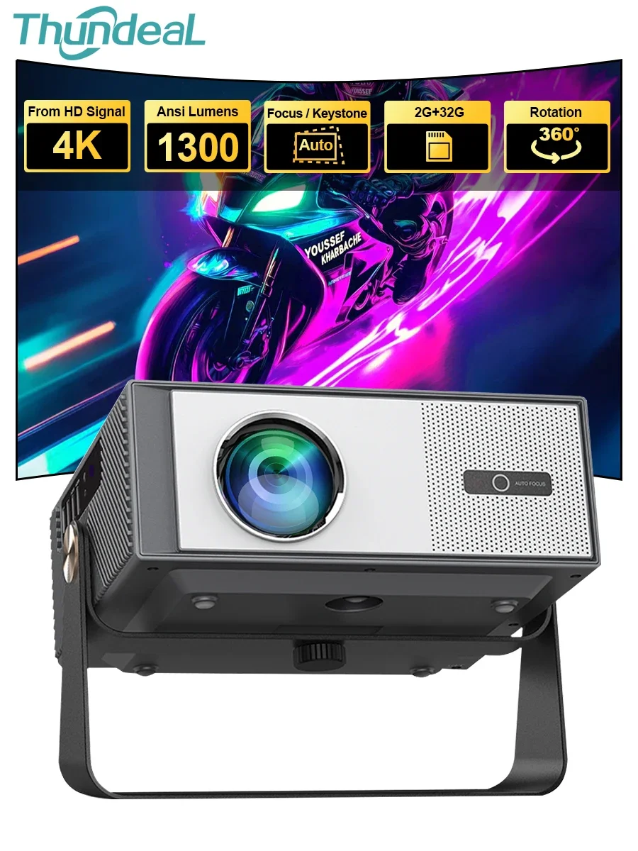 Home Cinema Compact - ThundeaL TD95Max Full HD 1080P 4K