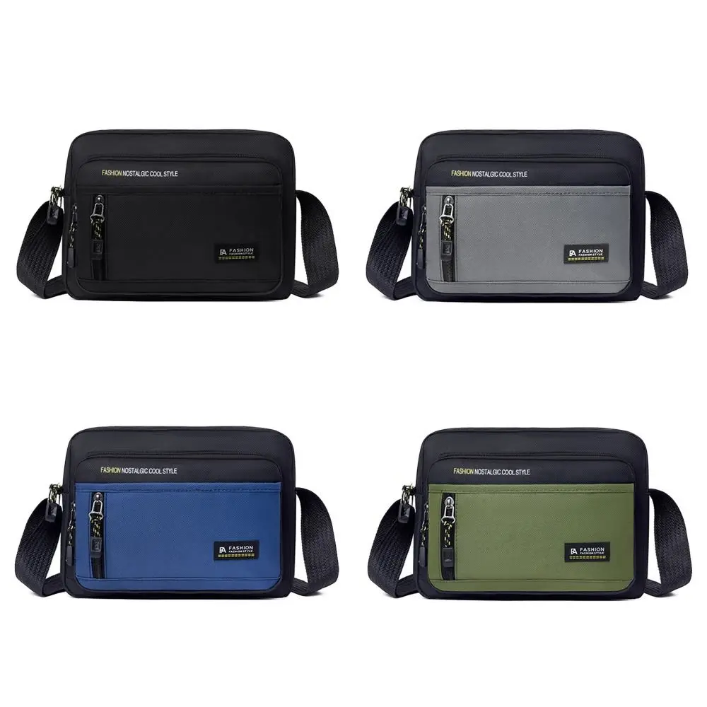 New Multi-Layer Men's Crossbody Bag Oxford Cloth Storage Bag Shoulder Bag Business Casual Messenger Bag Outdoor Travel