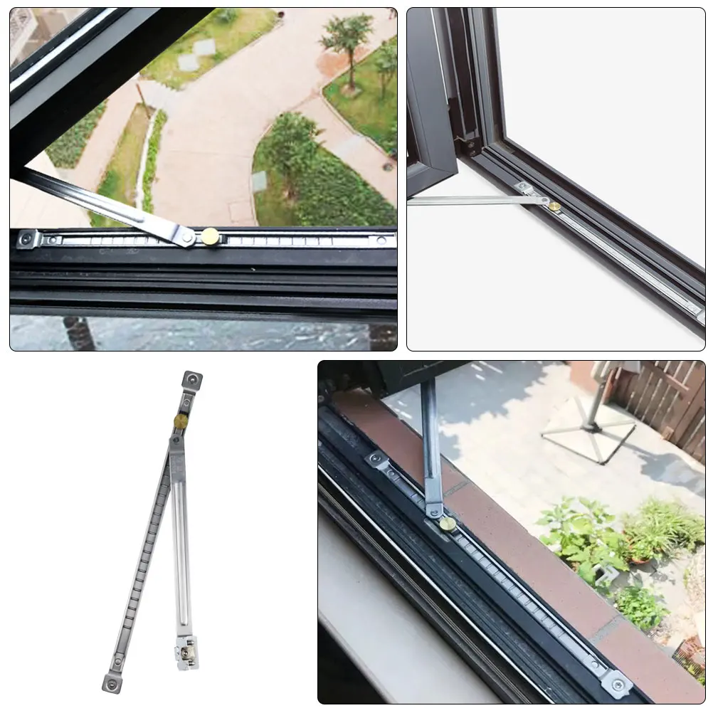 

Free Punching Window Security Bar Stainless Steel Frame Sliding Door Lock Support Rod Adjustable Window Sash Lock Noise