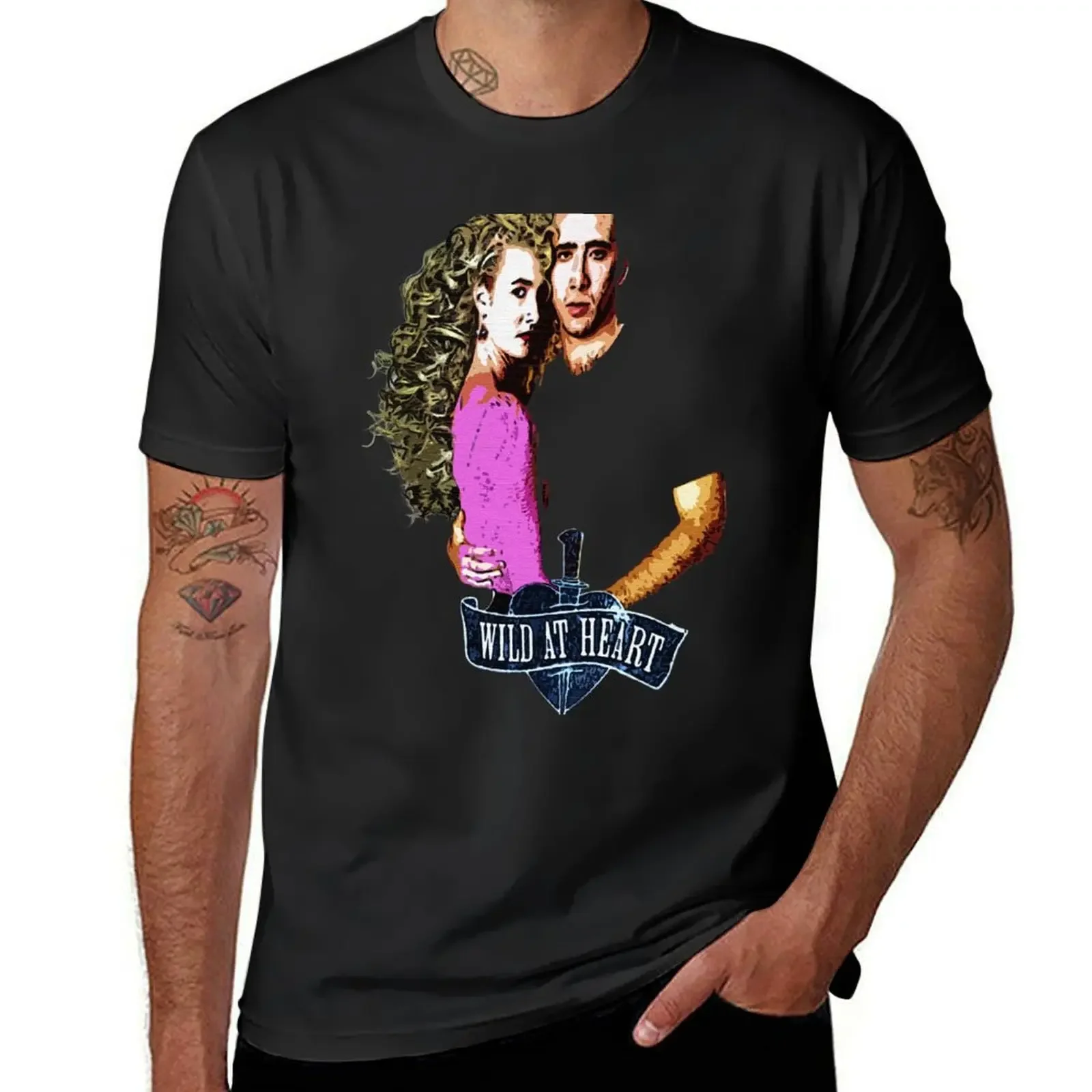 

Футболка Wild at Heart Мужская быстросохнущая, модная графическая рубашка в Корейском стиле