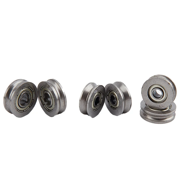 5pcs/Set Bearing V U Groove Roller Wheel Ball Bearings Carbon Steel Durability Embroidery Machine Pulley