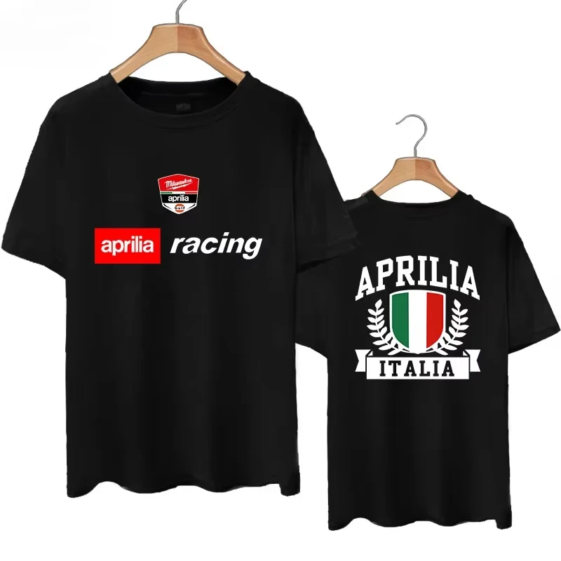 

2025 New Aprilia Racing T-Shirt Men Women Motorcycle Club Short Sleeve Team Graphic Casual Summer Top Half Sleeve Streetwear