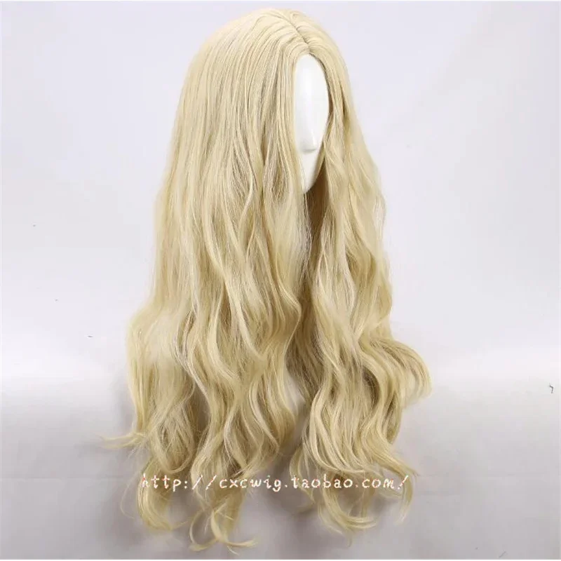 New Sarah Sanderson Cosplay Wig Light Golden Long Curly Hair Heat Resistant Synthetic Hair Carnival Halloween Party Props