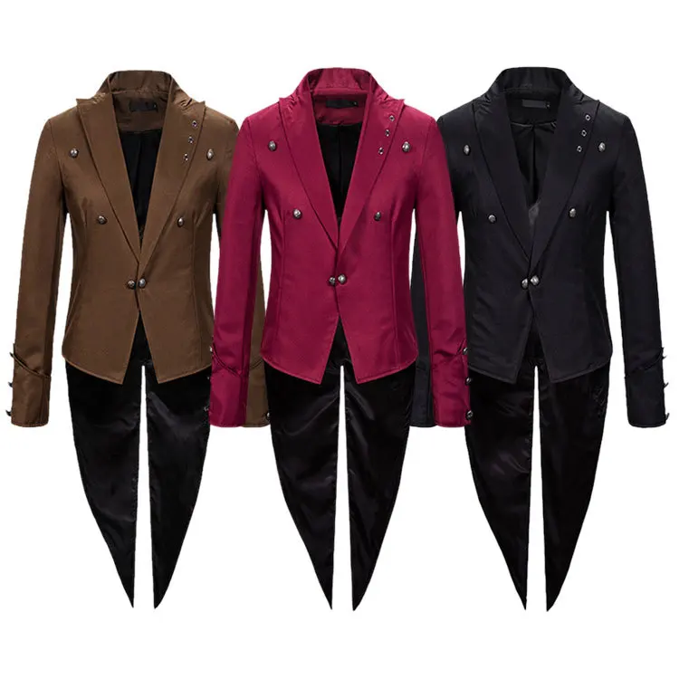 veste-steam-punk-robe-de-palais-europeen-medieval-costume-de-jeu-de-role-uni-pour-femmes-manteau-de-smoking-rouge-retro-queue-d'hirondelle-cosplay