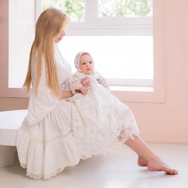 Vestido de encaje de tul para bebé y niña, traje infantil para bautismo, Navidad, mariposa