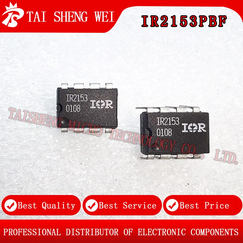 5PCS Brand New IR2153PBF IR2153 DIP-8 Self-oscillating 600V Half-bridge Gate Driver