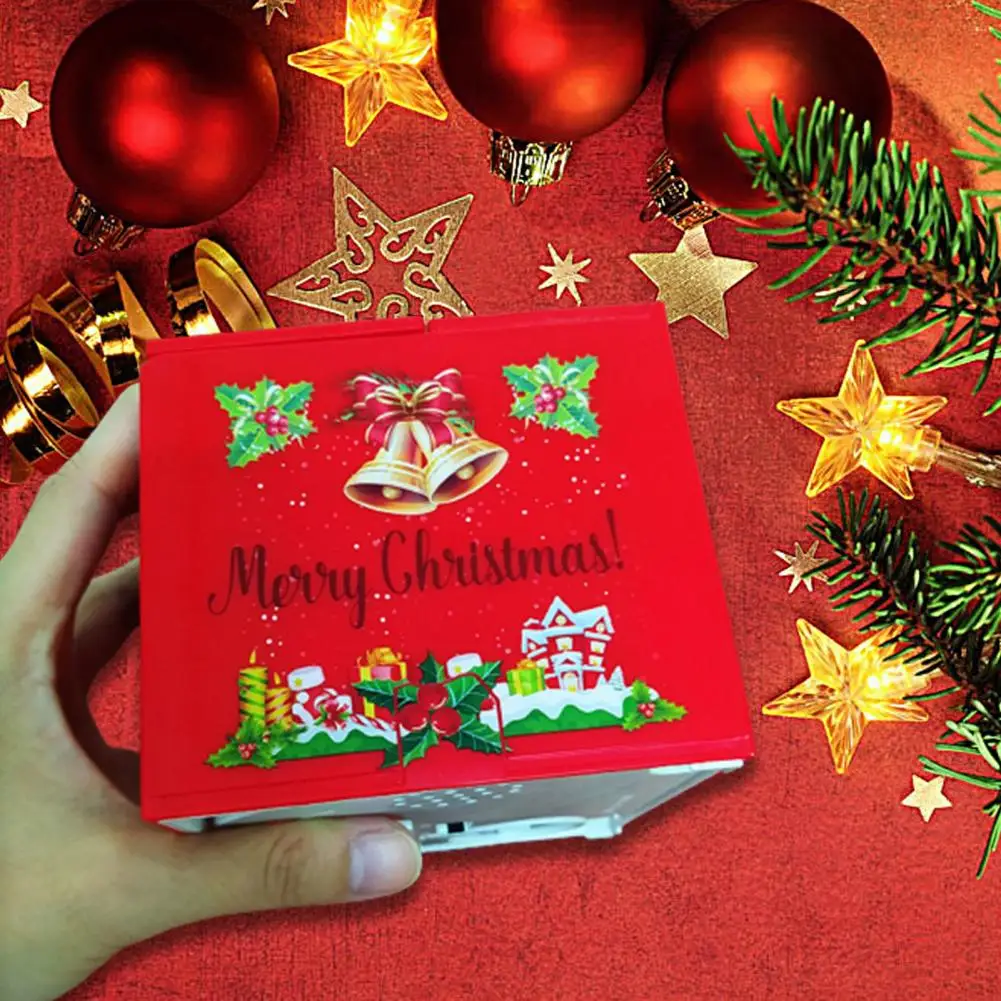 Salvadanaio per risparmio di Natale, scherzo musicale Babbo Natale Ruba denaro Moneta Salvadanaio Barattolo per riporre monete Regali per le vacanze di Natale non inclusi