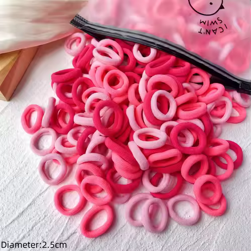50pcs Black Elastic Hair Band Leagues Ties Colets Scrunchies Springs Gum Accessory For Girl Women No Damage Pigtails Holder Set - Image 23