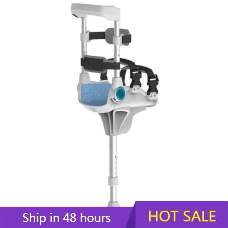 

YTYIN Leg Crutch Ankle Joint Fracture Support Ankle Injury Anti Slip and Stretchable Crutch No Hand Support Assisted Walking Aid