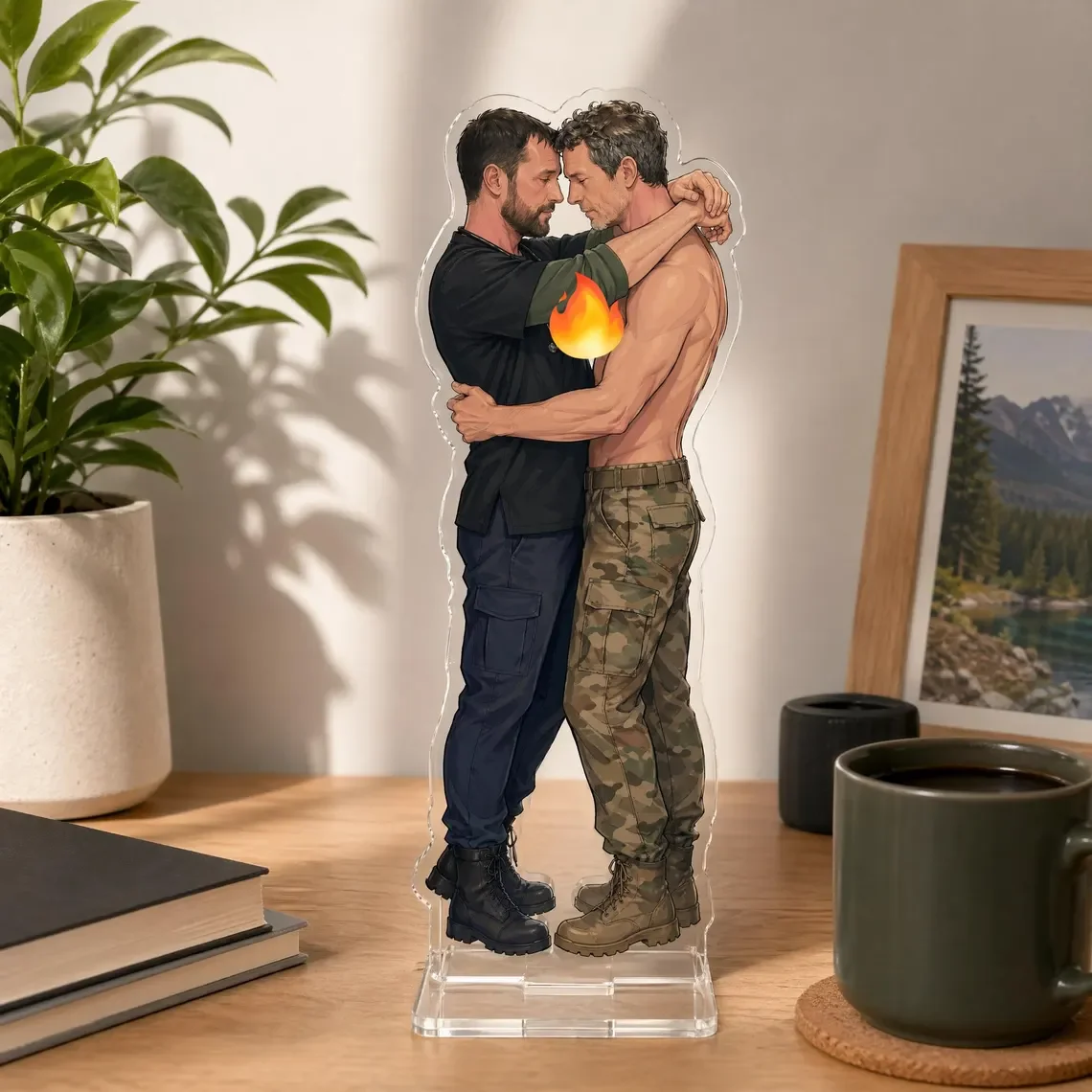 Pete Acrylic Plaque Handmade Jewelry - Theme Design Robbie And Jack Plaque for Decorative And Stylish Accessories