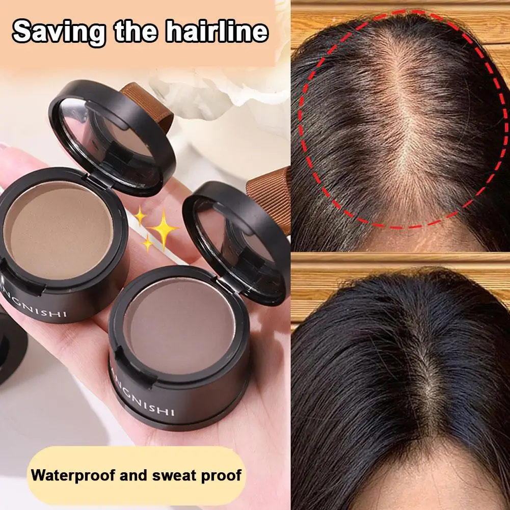 Hair Line Powder Natural Instant Hair Concealer Black Waterproof Shadow Filling Cover Root Hairline Powder Up G1T0