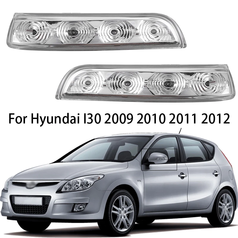 Carro LED Espelho Retrovisor Turn Signal Light, Invertendo Indicador, Lâmpada para Hyundai I30, 2009, 2010, 2011, 2012, 876132L600