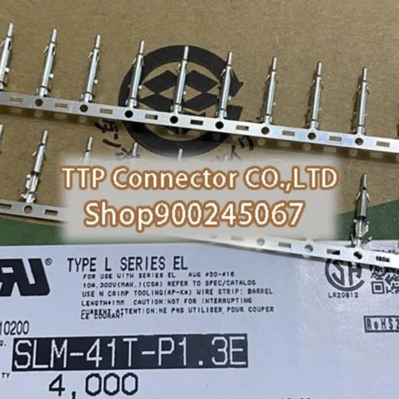1000pcs/lot Connector SLM-41T-P1.3E Wire gauge 16-20AWG 100% New and Origianl
