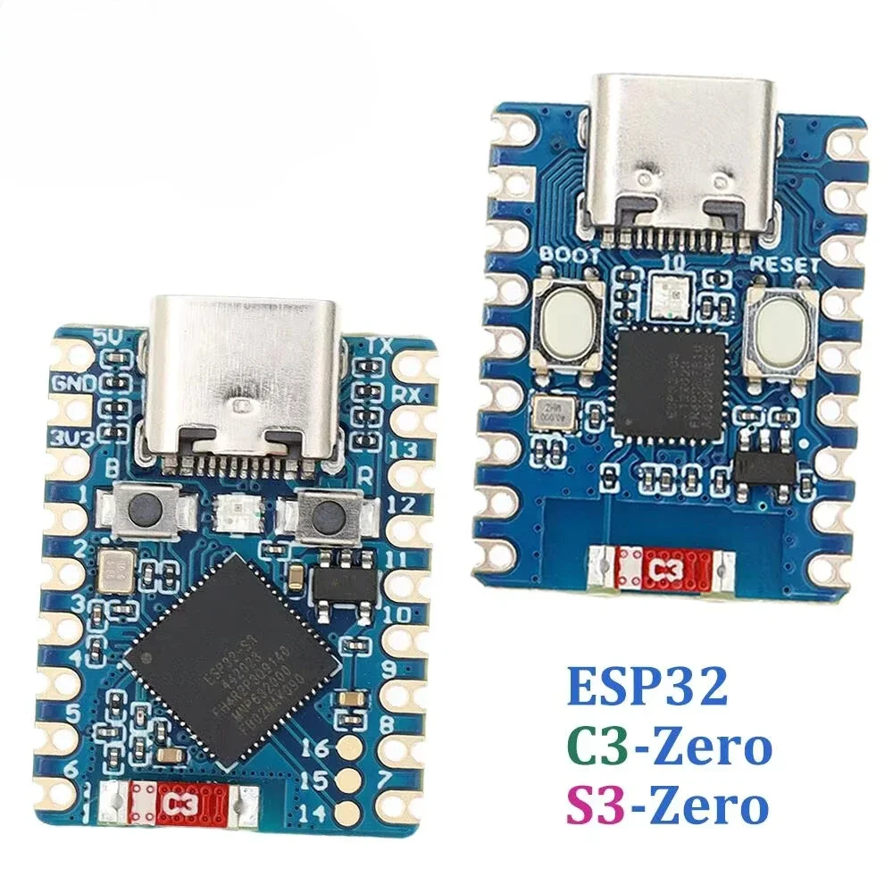 TENSTAR ESP32-S3-Zero ESP32-C3-Zero Mini Development Board WiFi Bluetooth Ultra-small Size ESP32-S3-FH4R2 C3 Supermini