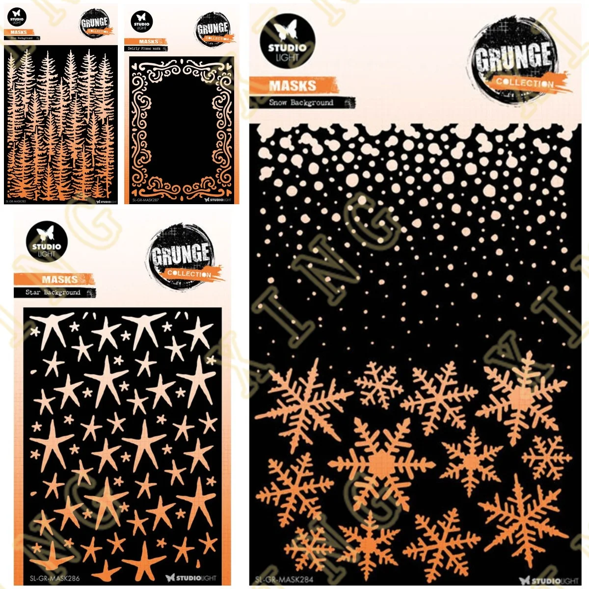 Star Snow Tree Background DIY Layering Stencils Wall Painting Scrapbook Coloring Embossing Album Decorative Paper Card Template