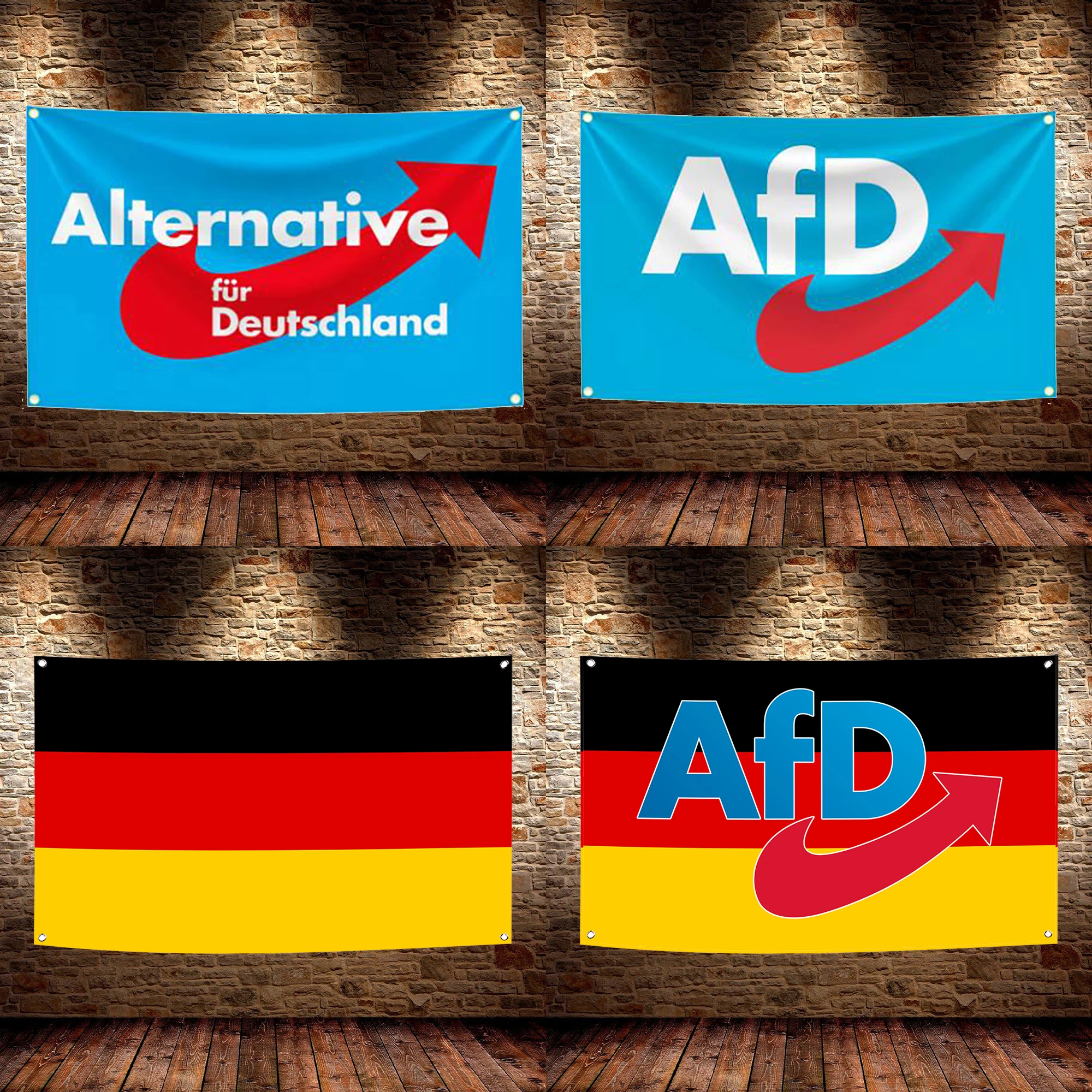 60X90CM 90x150CM AFD Alternative Ger Germany Flag Polyester Printed Home or Outdoor Decoration Banner Tapestry