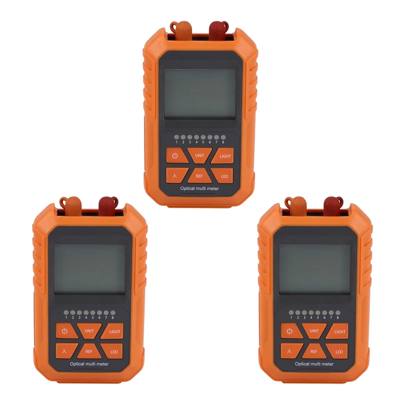 

3X 3In1 Optical Power Meter Visual Fault Locator Network Cable Optical Fiber Tester 1Mw With 5Km Visual Fault Locator