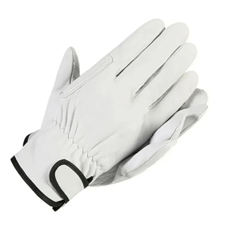 Work Gloves Protection Garden Sports Motorcycle Driver Gloves Use For Outdoor Cycling Easy To Use White