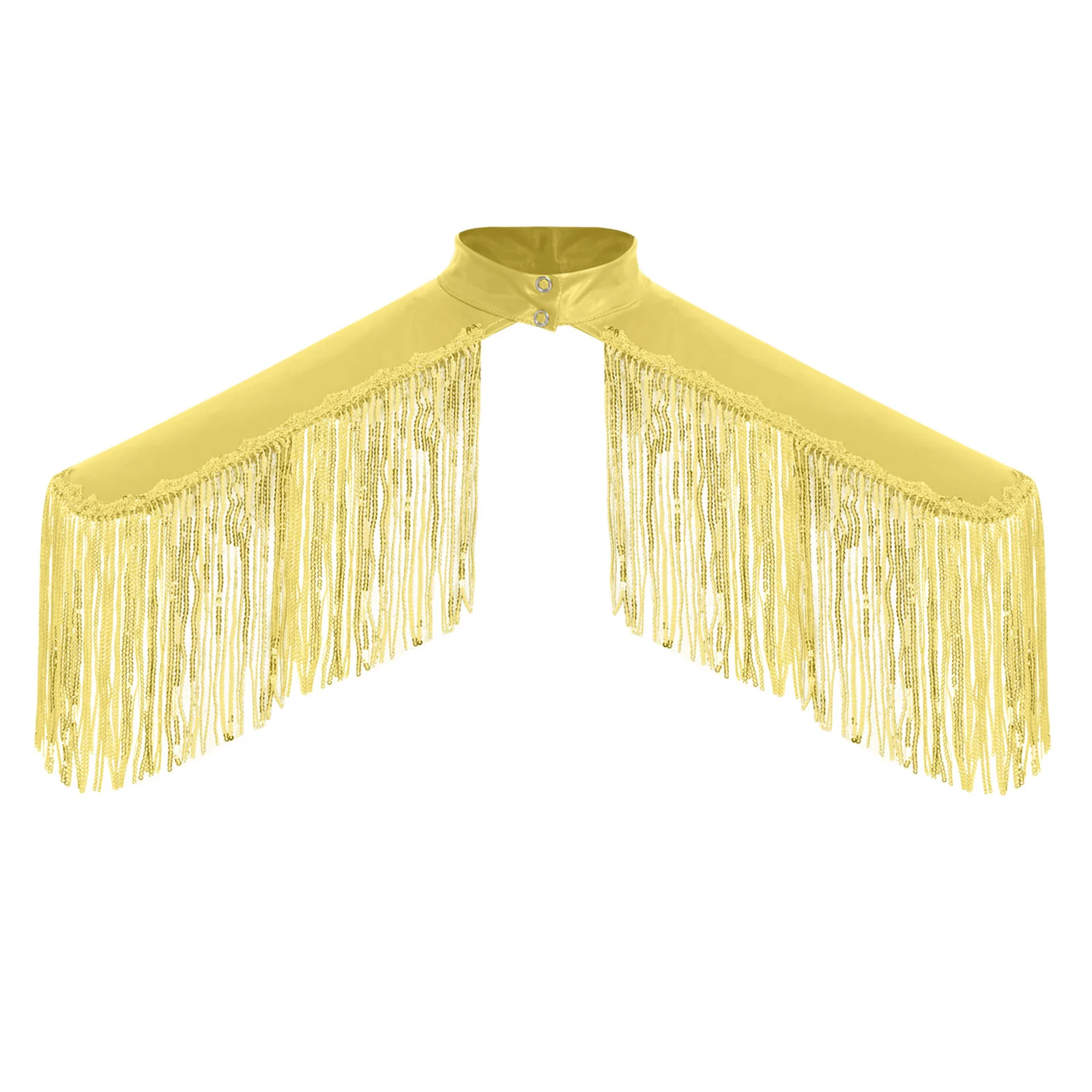 ผู้ใหญ่ Unisex METALLIC ไหล่พู่ Epaulet Fringe เงาไหล่พู่เกราะเสื้อกั๊กฮาโลวีนบทบาทเล่นเครื่องแต่งกายอุปกรณ์เสริม