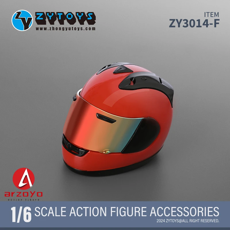 ZYTOYS ZY3014 1/6 skala symulacja wyścigi kask motocyklowy Model odzież akcesoria dla 12 ''figurka żołnierza lalki ciała