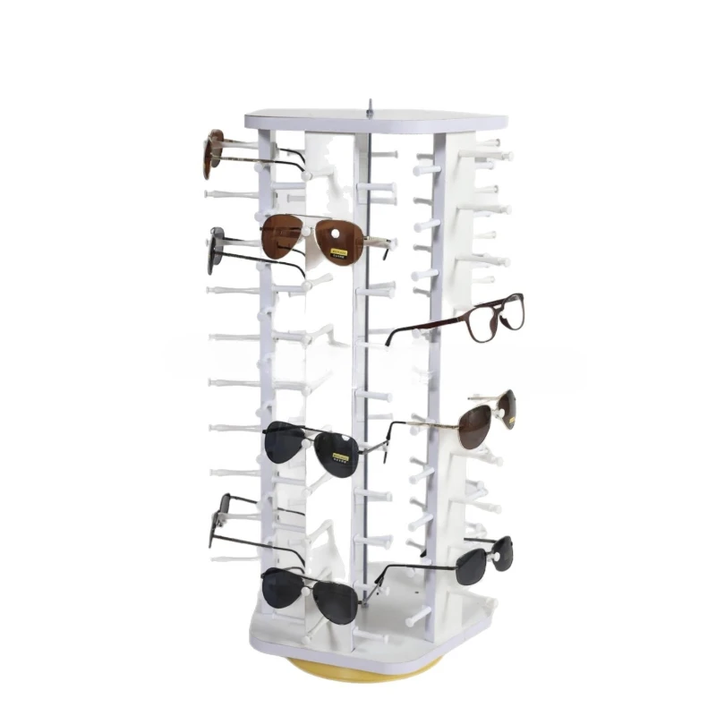 

Wooden rotating glasses display stand, counter-top sunglasses sunglasses storage display