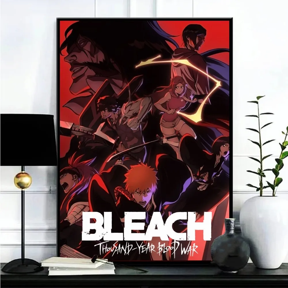 Bleach Thousand-Year Blood War Poster Gallery Prints Self Adhesive  Home Decor Decoration Wall Decals Living Room Sticker