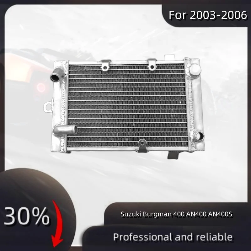 Aluminum Radiator For 2003-2006 Suzuki Burgman 400 AN400 AN400S Cooler Cooling Coolant 2003 2004 2005 2006